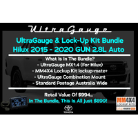 UltraGauge Lockup Kit Bundle Hilux 2015-2020 GUN 2.8LT Auto